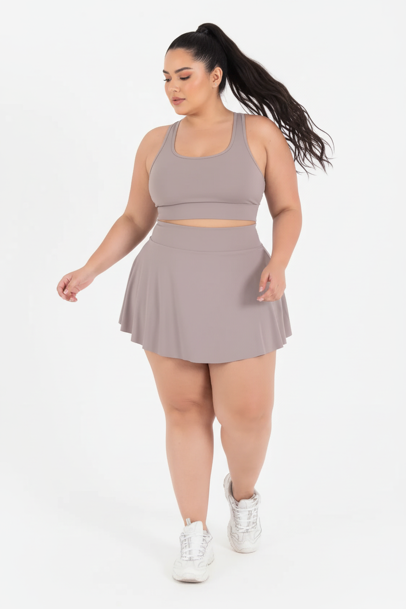 Sport Skort Beige - Vista frontal