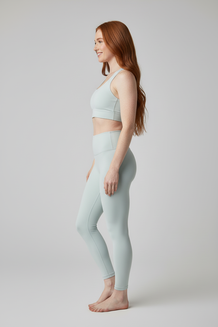 Pearl White Activewear Set - Side View