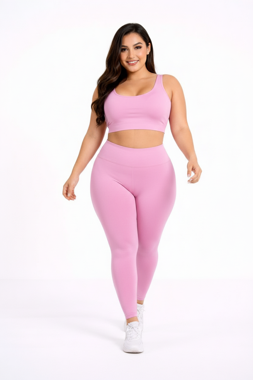 Pink Plus Size Sport Set - Walking