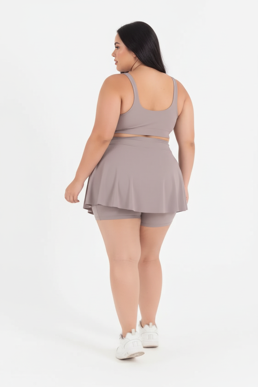 Sport Skort Beige - Vista espalda