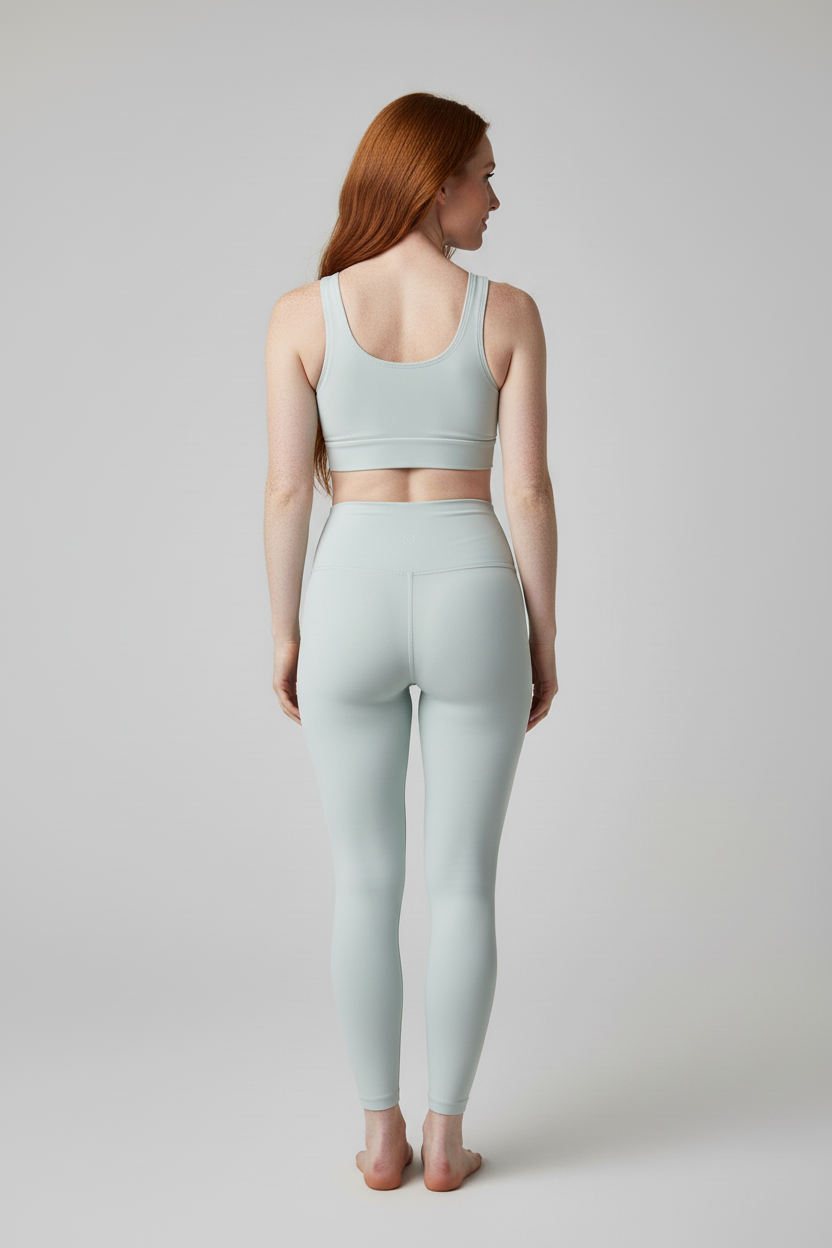 Pearl White Activewear Set - Back View